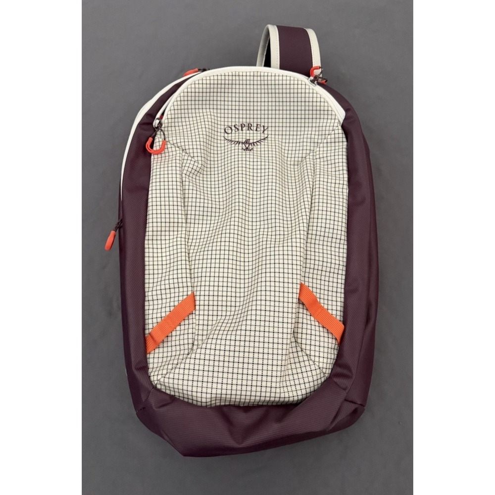Osprey Transporter Panel Loader Sling Bag Burgundy Multi Pockets Backpack New!